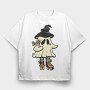 Cute Witch Ghost, Tricou Oversize Barbati (Unisex)