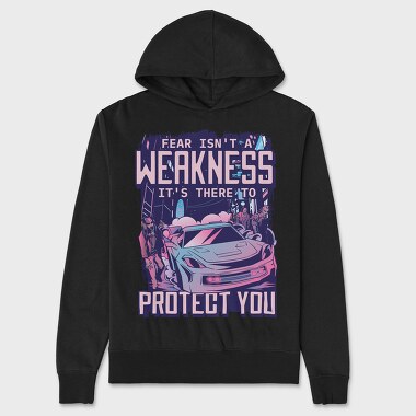 Cyberpunk Car With Zombies, Hanorac Oversize Barbati (Unisex)