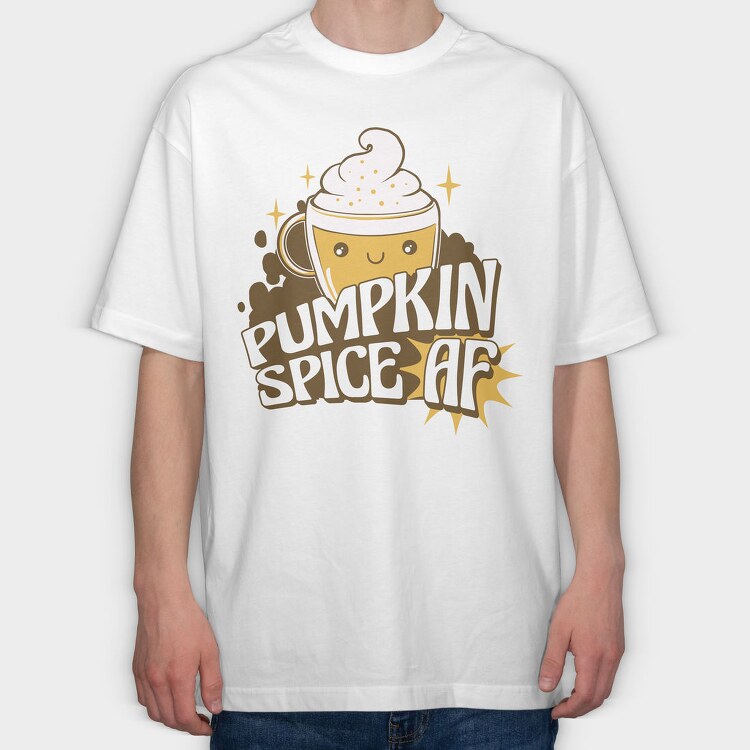 Cute Pumpkin Spice, Tricou Oversize Barbati (Unisex)