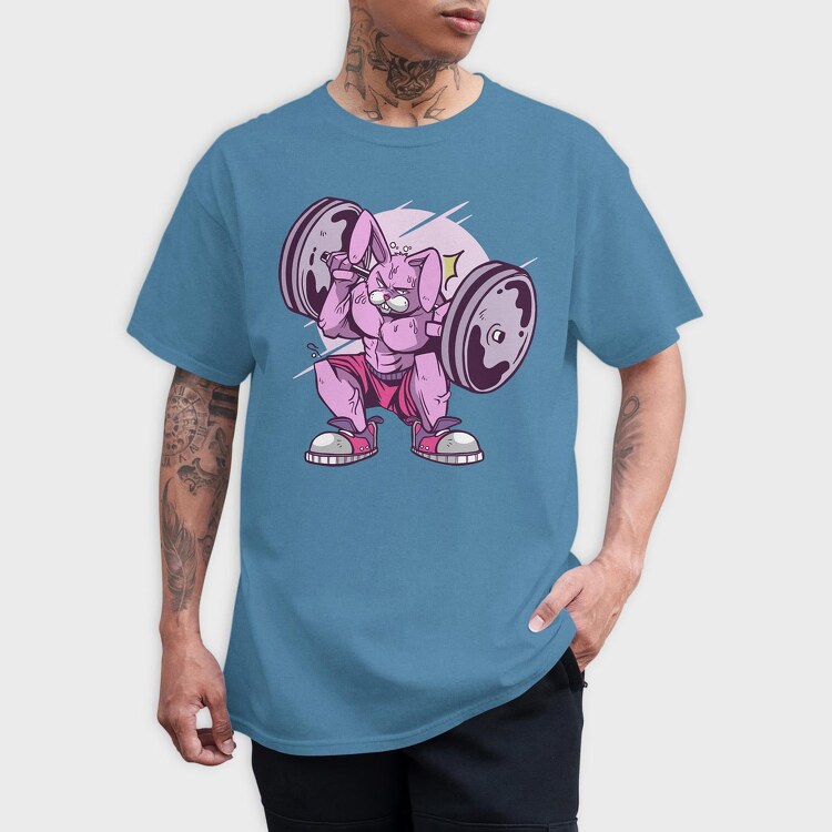 Muscle Rabbit, Tricou Barbati (Unisex)