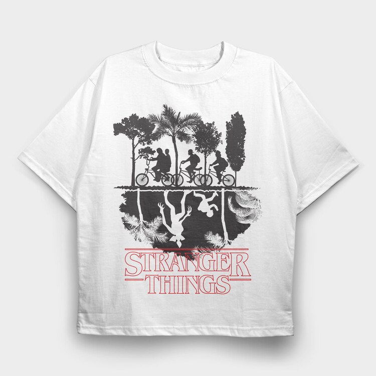 Stranger Things 3, Tricou Oversize Barbati (Unisex)