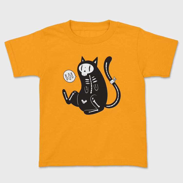 Skeleton Cat, Tricou Copii