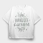 Best Mom Mothers Day Lettering, Tricou Oversize Barbati (Unisex)
