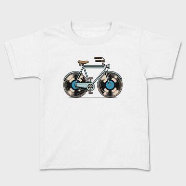 Bicycle Vinyl Record Bike, Tricou Copii