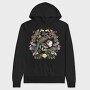 Bird In Floral Wreath Tote Flowers Live, Hanorac Oversize Barbati (Unisex)