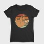 Cute Sloth In Retro Sunset, Tricou Femei