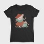 Cute Mushroom And Frog Kawaii, Tricou Femei