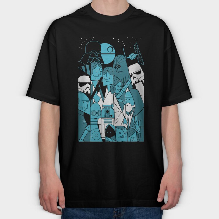 Star Wars 24, Tricou Oversize Barbati (Unisex)
