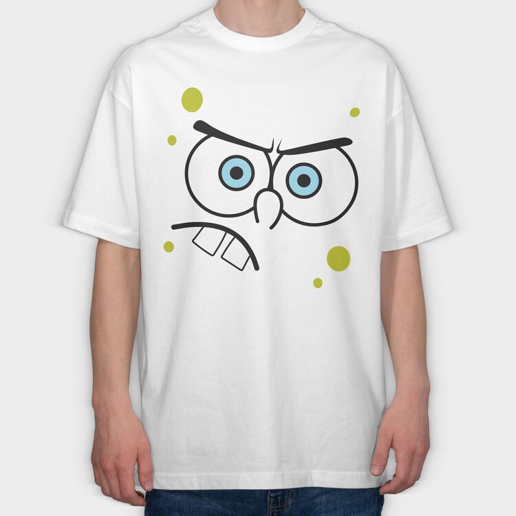 SpongeBob Faces 19, Tricou Oversize Barbati (Unisex)