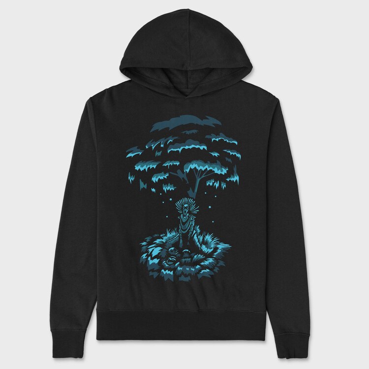 Dark Creature Creepy Demon Darkness, Hanorac Oversize Barbati (Unisex)