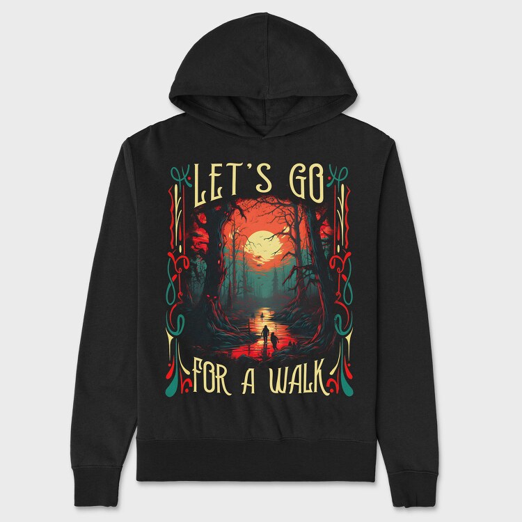 Dark Forest Horror Woods, Hanorac Oversize Barbati (Unisex)