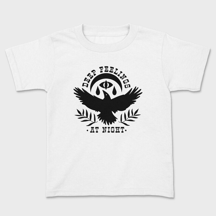 Deep Feelings At Night Crow, Tricou Copii