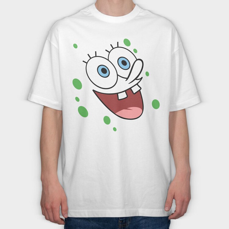 SpongeBob Faces 17, Tricou Oversize Barbati (Unisex)