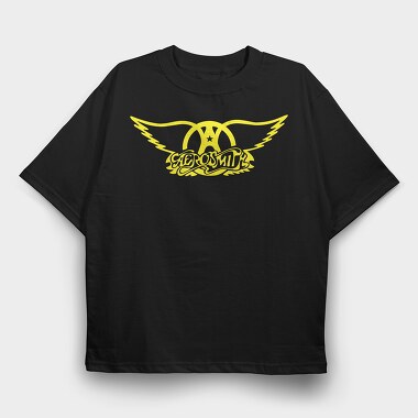 AEROSMITH Logo Name Art, Tricou Oversize Barbati (Unisex)