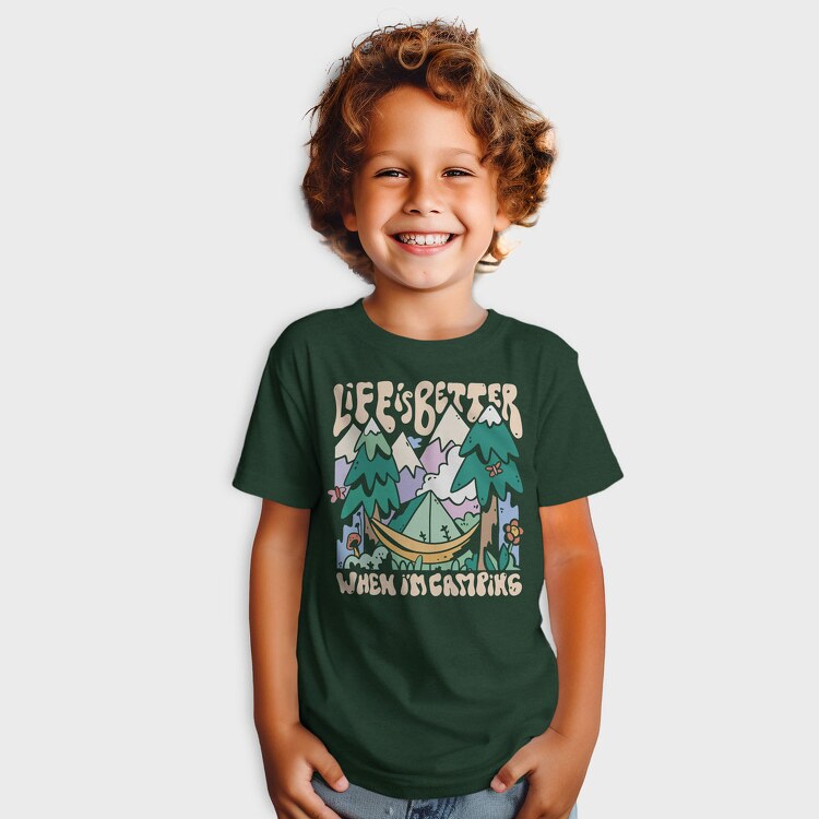 Life Is Better When Im Camping, Tricou Copii