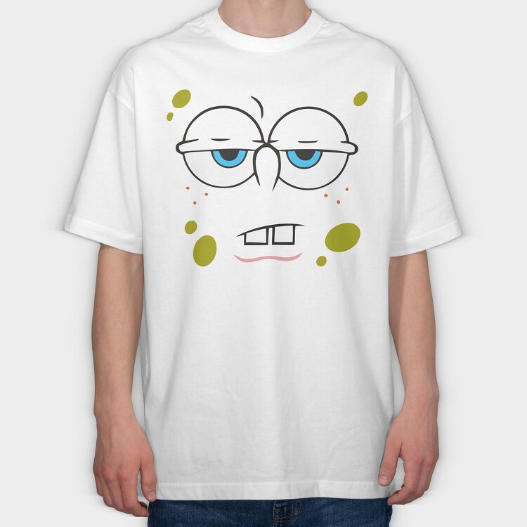 SpongeBob face 5, Tricou Oversize Barbati (Unisex)