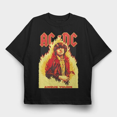 ANGUS YOUNG Art1, Tricou Oversize Barbati (Unisex)