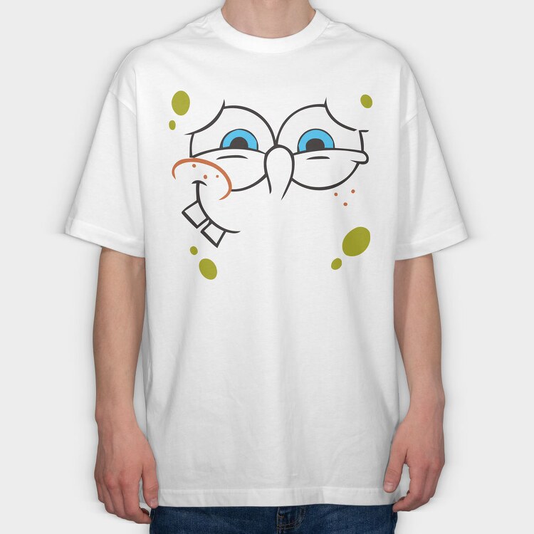 SpongeBob face 4, Tricou Oversize Barbati (Unisex)