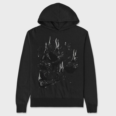 Desintegrating Skull, Hanorac Oversize Barbati (Unisex)