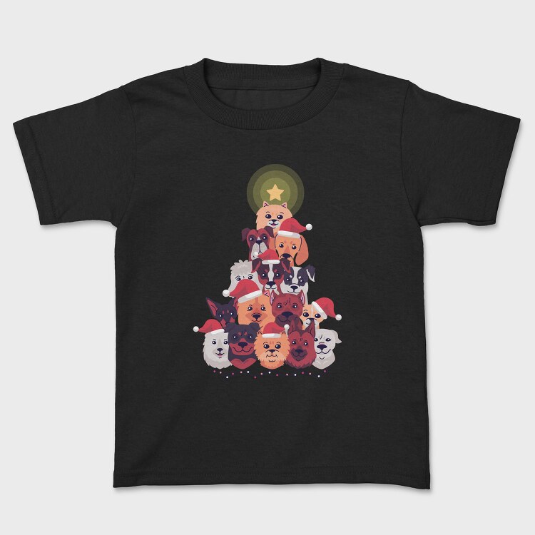 Dog Christmas Tree, Tricou Copii