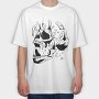 Desintegrating Skull, Tricou Oversize Barbati (Unisex)