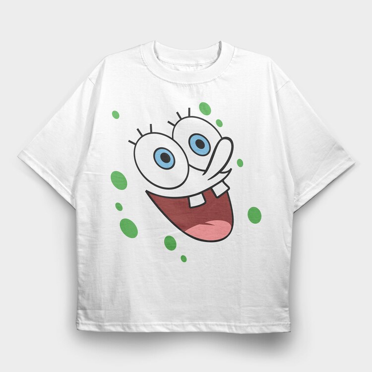 SpongeBob Faces 17, Tricou Oversize Barbati (Unisex)