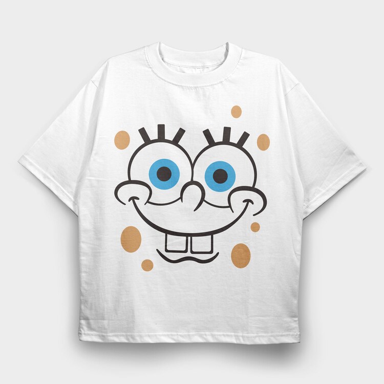 SpongeBob Faces 1, Tricou Oversize Barbati (Unisex)