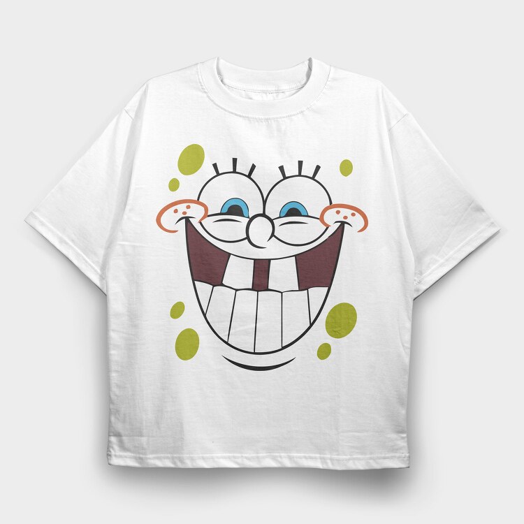 SpongeBob face 9, Tricou Oversize Barbati (Unisex)
