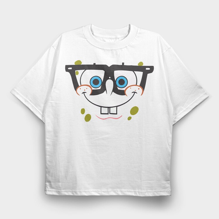 SpongeBob face 8, Tricou Oversize Barbati (Unisex)
