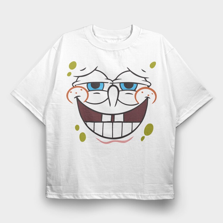 SpongeBob face 7, Tricou Oversize Barbati (Unisex)