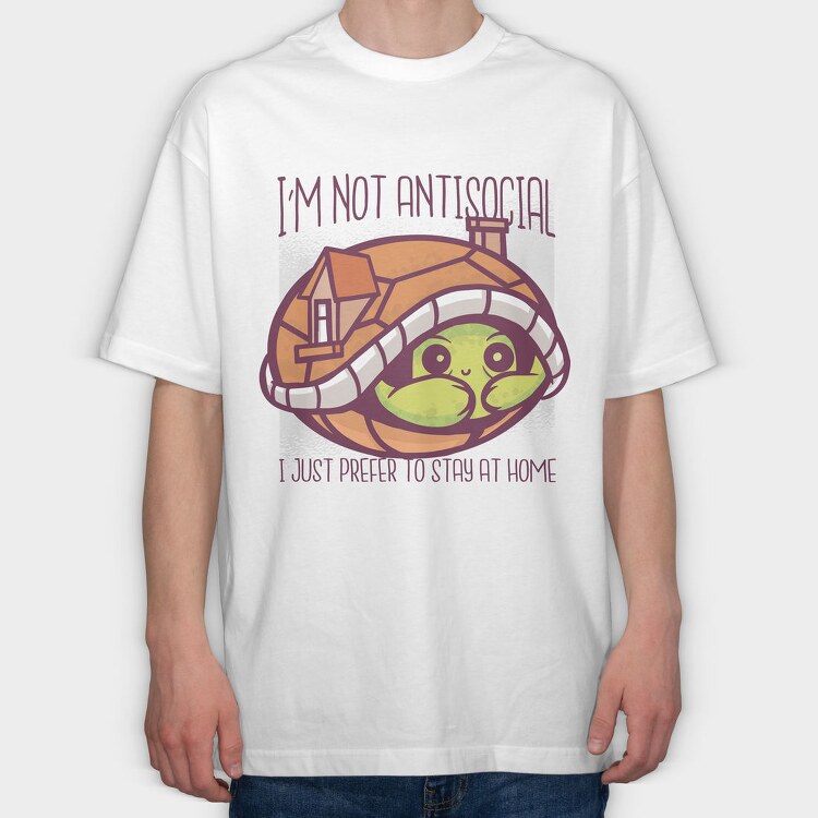 Cute Turtle Funny, Tricou Oversize Barbati (Unisex)