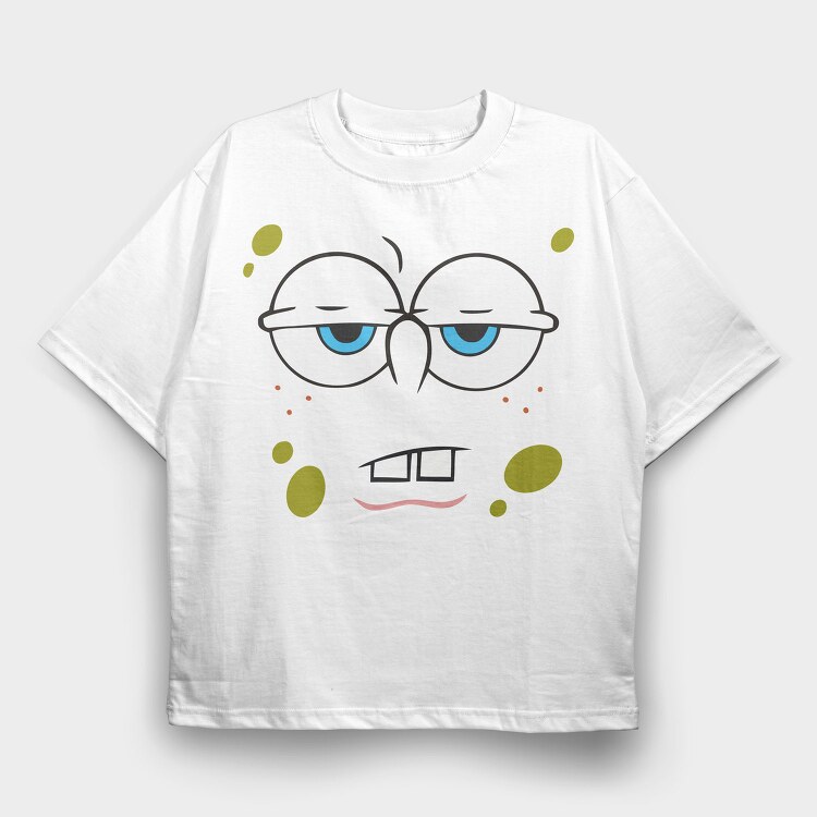 SpongeBob face 5, Tricou Oversize Barbati (Unisex)