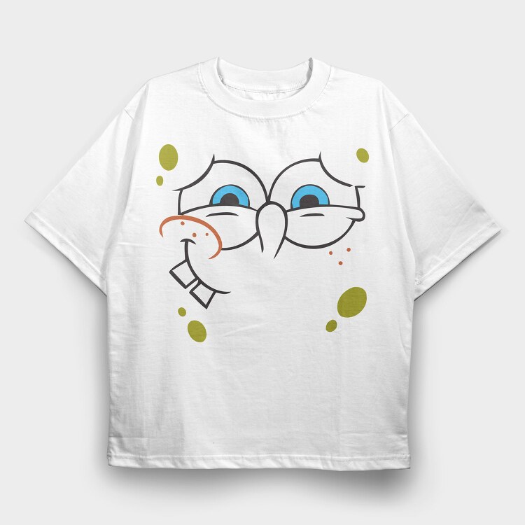 SpongeBob face 4, Tricou Oversize Barbati (Unisex)