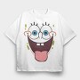 SpongeBob face 3, Tricou Oversize Barbati (Unisex)