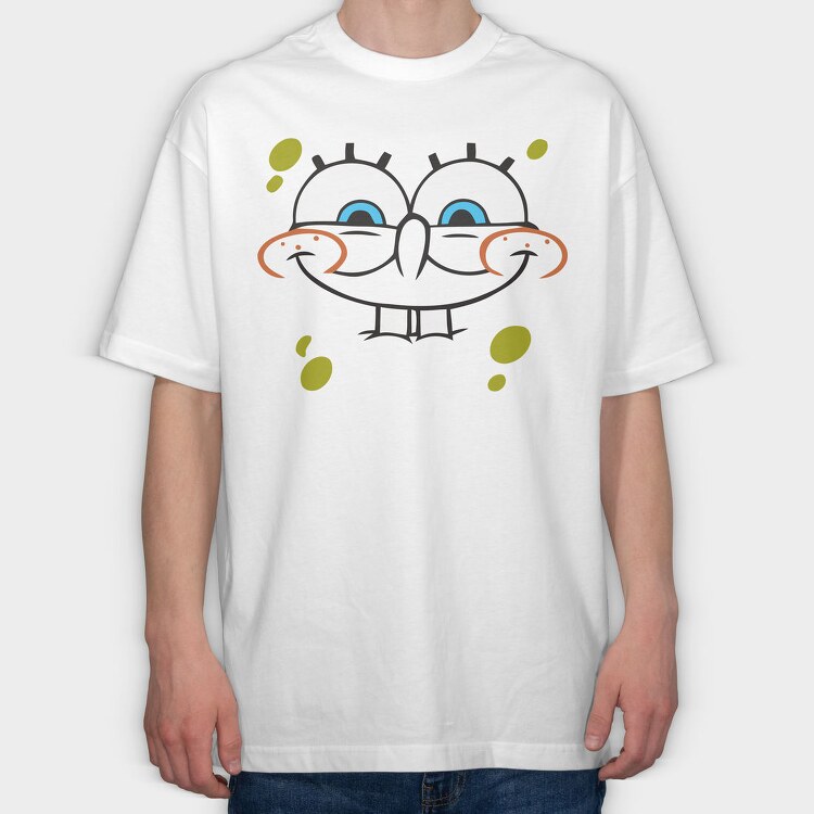 SpongeBob face 2, Tricou Oversize Barbati (Unisex)