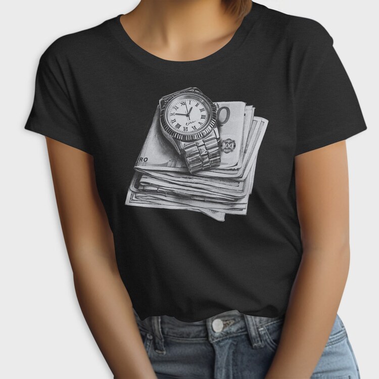 Watch and Money Stack, Tricou Femei