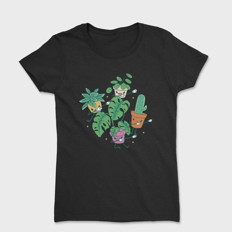 Dabbing Plants Cute, Tricou Femei
