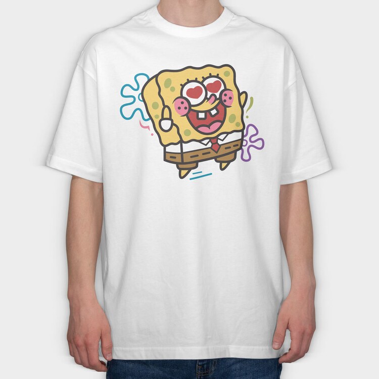 SpongeBob 25, Tricou Oversize Barbati (Unisex)