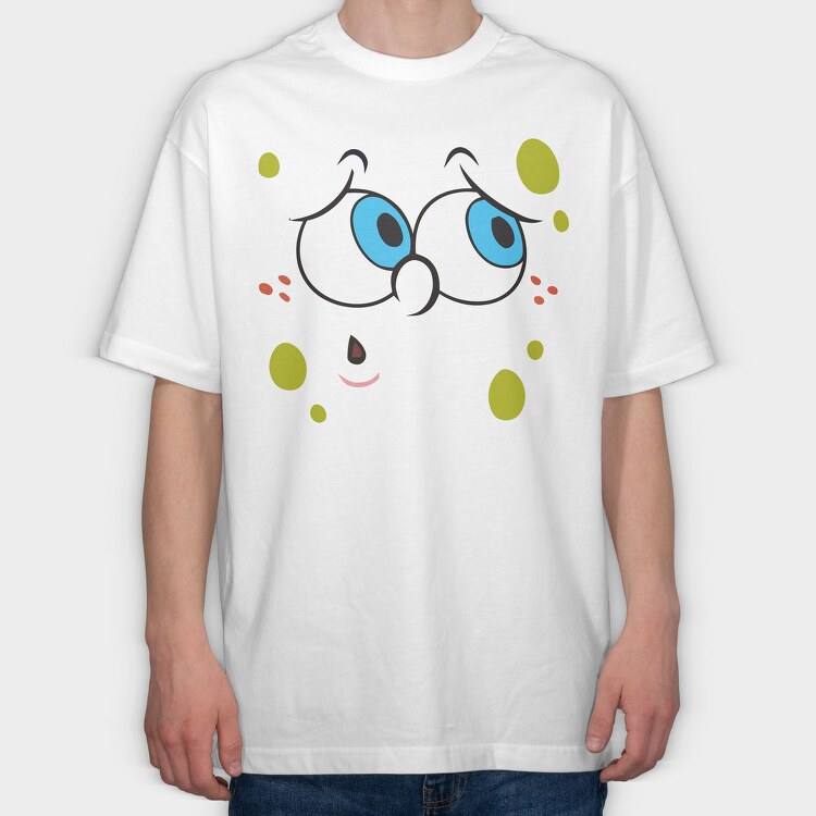 SpongeBob face 12, Tricou Oversize Barbati (Unisex)