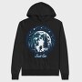 Forest Night Hike Hiking Moon, Hanorac Oversize Barbati (Unisex)