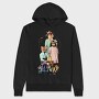 Fox Family Fancy Animals, Hanorac Oversize Barbati (Unisex)