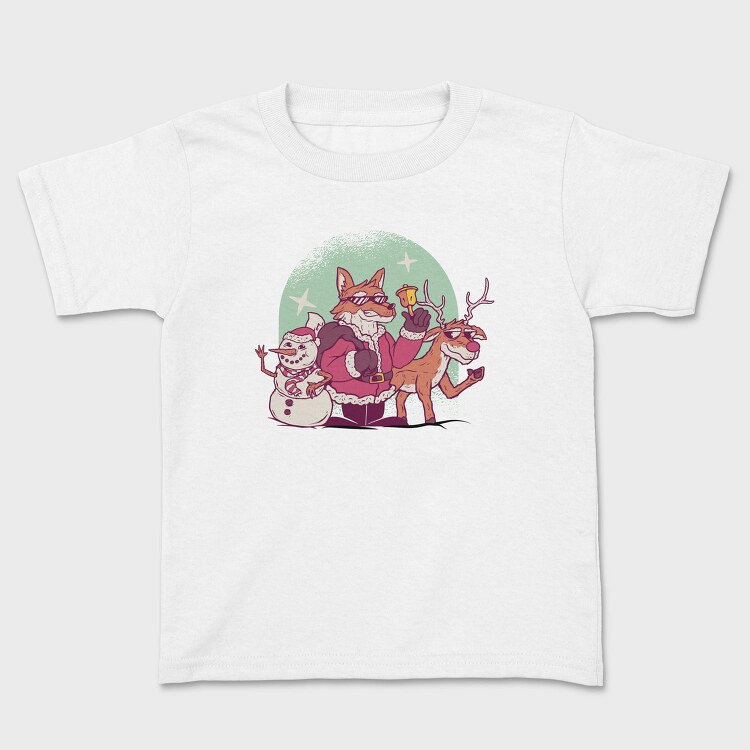 Fox Santa Christmas, Tricou Copii