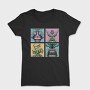 Four Flower Vase Tote, Tricou Femei