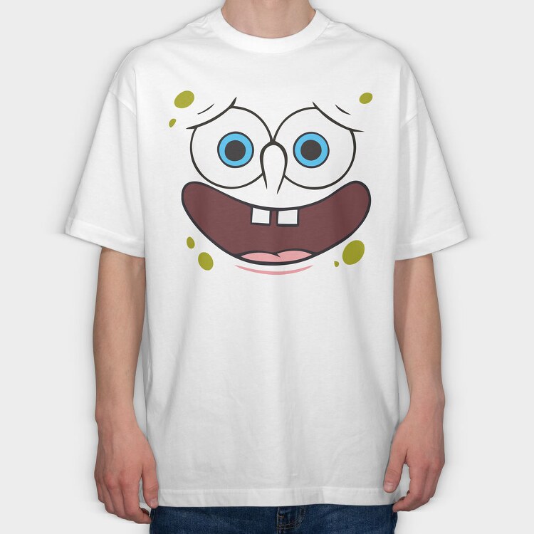 SpongeBob face 15, Tricou Oversize Barbati (Unisex)