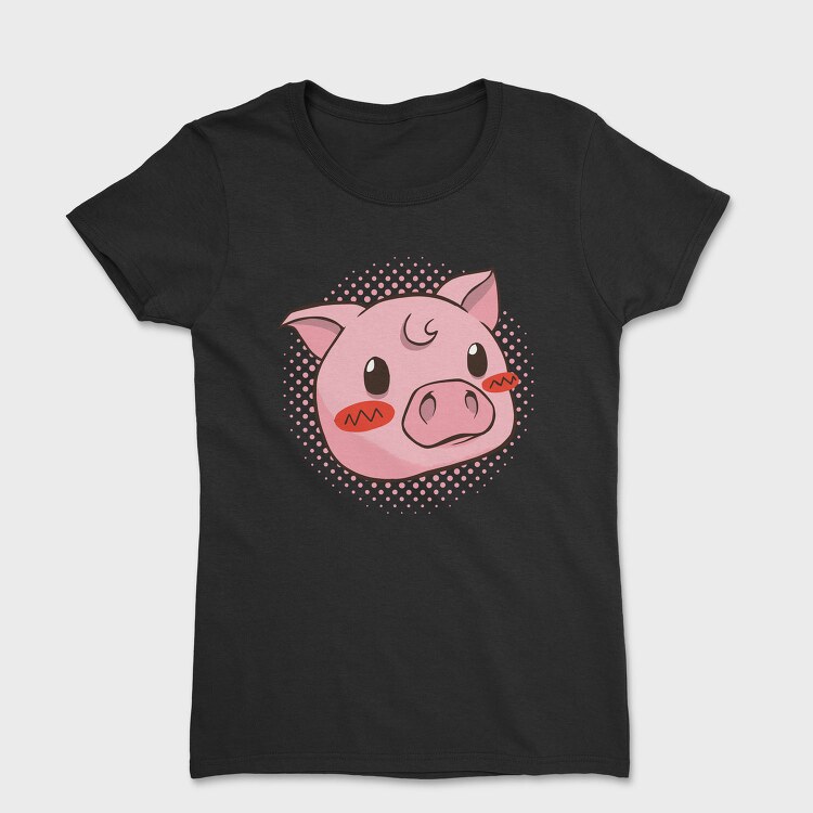 Cute Pig Piggy, Tricou Femei
