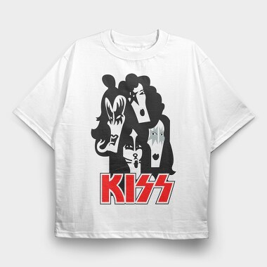 KISS Art1, Tricou Oversize Barbati (Unisex)