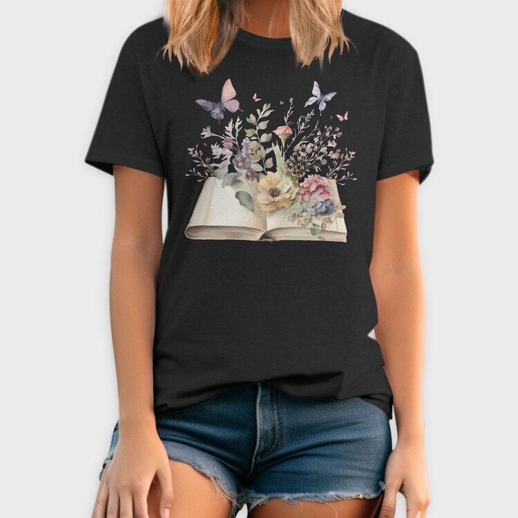 Watercolor Book Flowers, Tricou Barbati (Unisex)