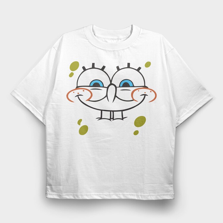 SpongeBob face 2, Tricou Oversize Barbati (Unisex)