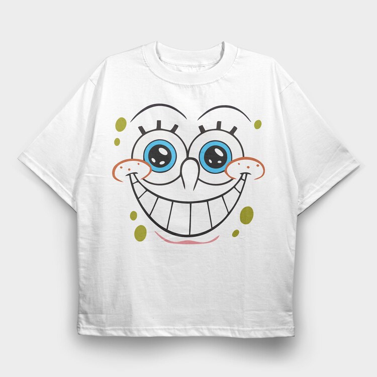 SpongeBob face 18, Tricou Oversize Barbati (Unisex)