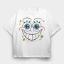 SpongeBob face 18, Tricou Oversize Barbati (Unisex)